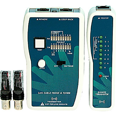 Tester Rj45 Cable De Red Utp Probador Incluye Bateria 9v