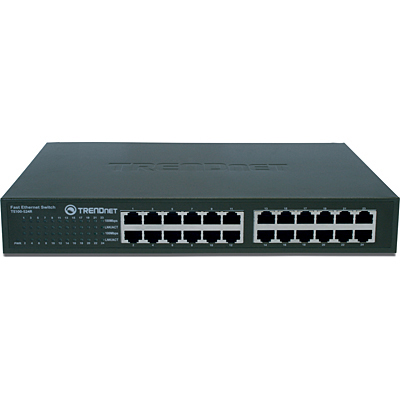 24-Port 10/100Mbps Compact Switch - TRENDnet TE100-S24R