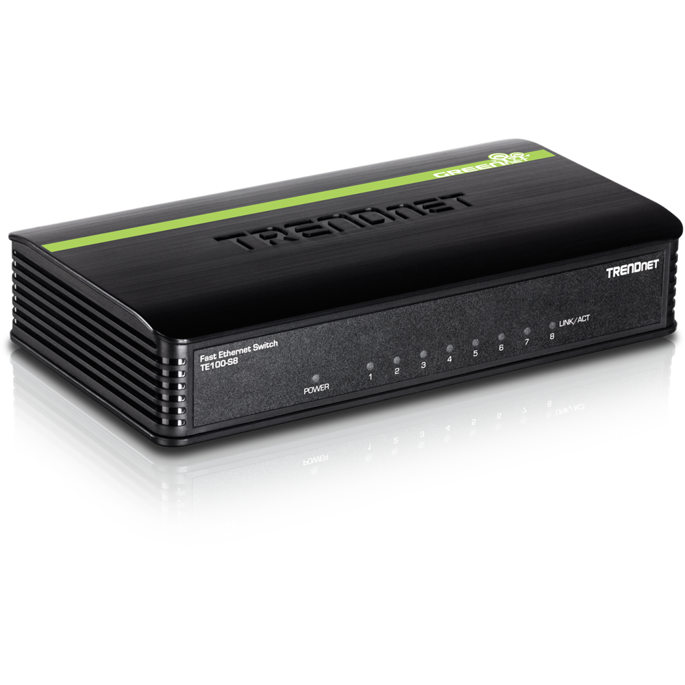 8 RJ-45 Port Ethernet Hub - TRENDnet TE-800plus