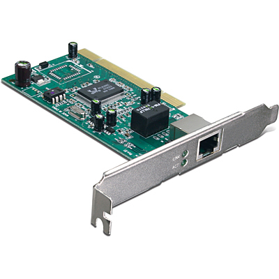 TRENDnet 10/100/1000 Mbps 32-Bit Gigabit PCI Adapter Card, TEG-P