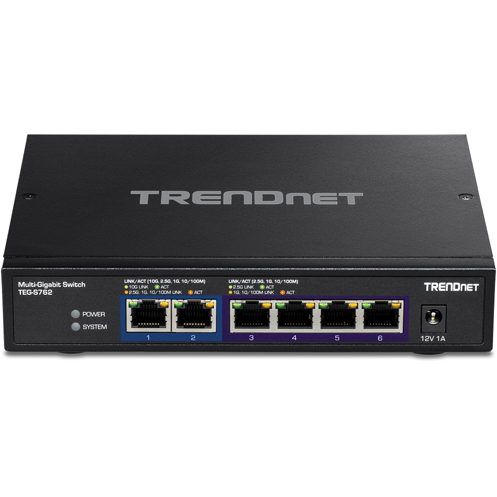 Switch 10G de 6-puertos - TRENDnet TEG-S762