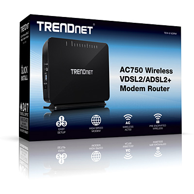 AC750 Wireless VDSL2/ADSL2+ Router TRENDnet TEW-816DRM
