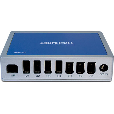 7-Port USB/FireWire Combination Hub TRENDnet TFU-430