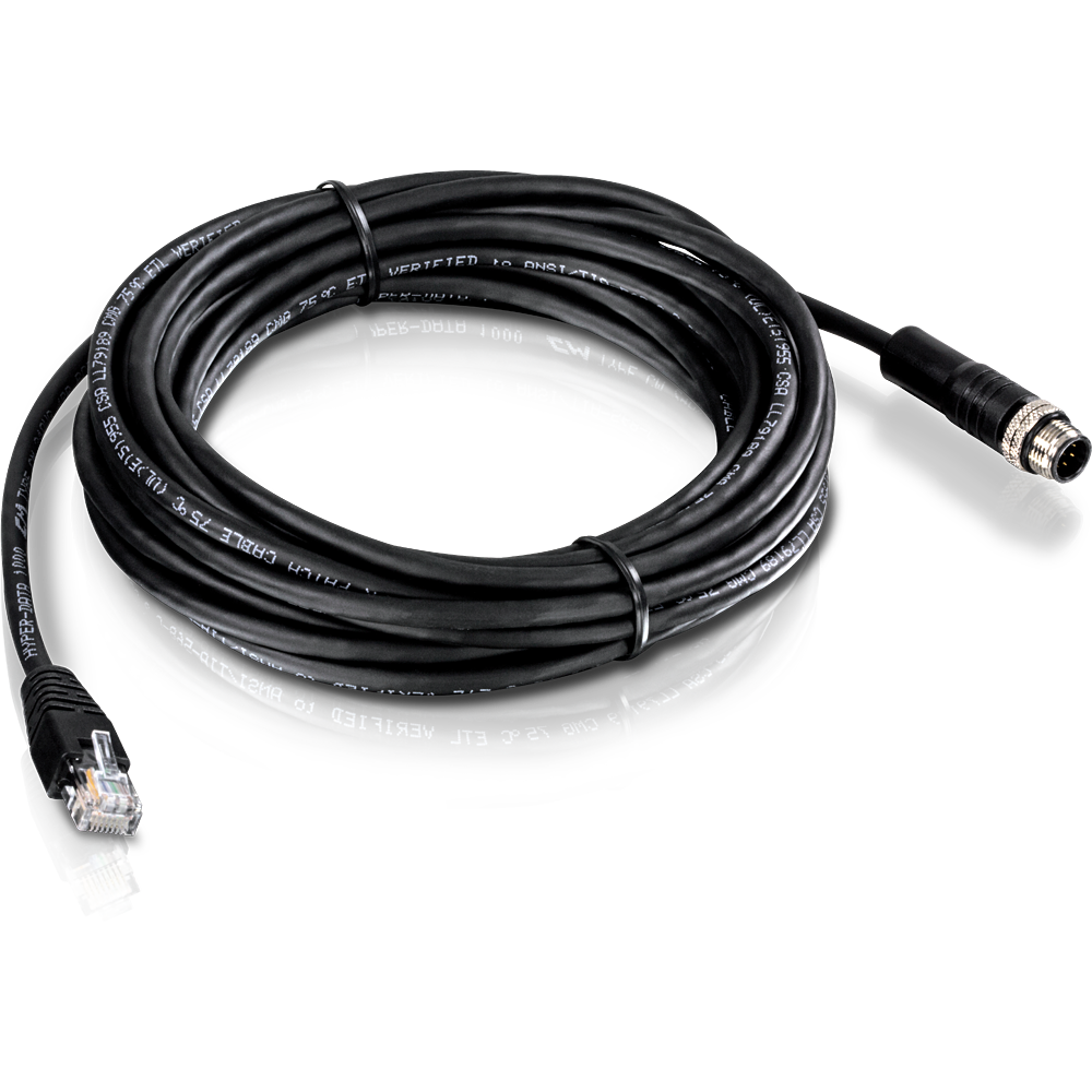 Câble Ethernet industriel M12 vers RJ-45, 6m (19,6 pieds