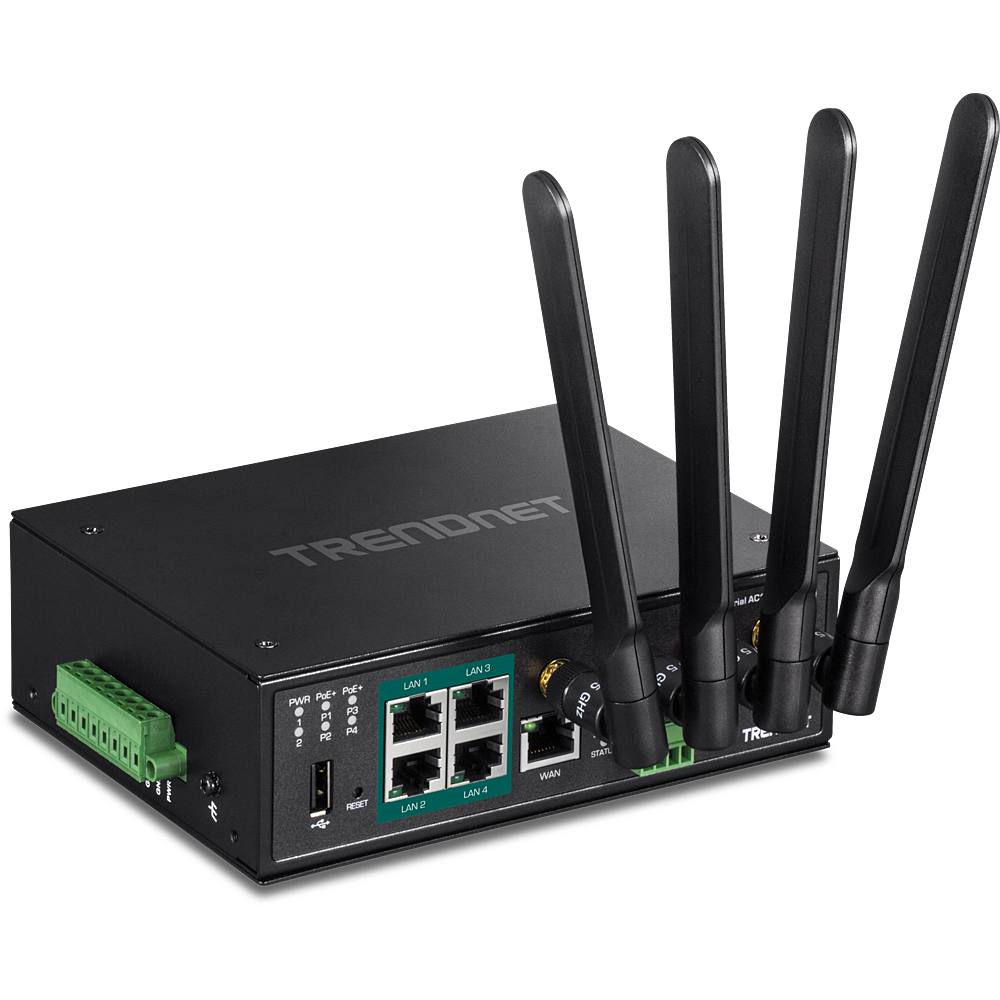 Gietvorm Hamburger aanvulling Industrial WiFi Router – Industrial AC1200 Wireless Dual Band Gigabit PoE+  Router | TRENDnet - TRENDnet TI-WP100