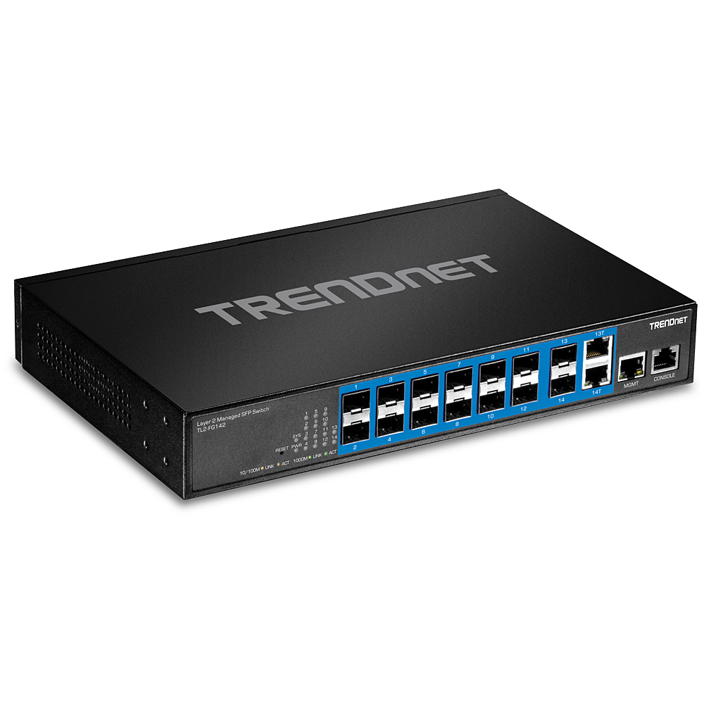 Switch Gigabit Ethernet géré L2 à 10 ports avec 2 slots SFP ouverts -  Commutateur réseau à montage en rack