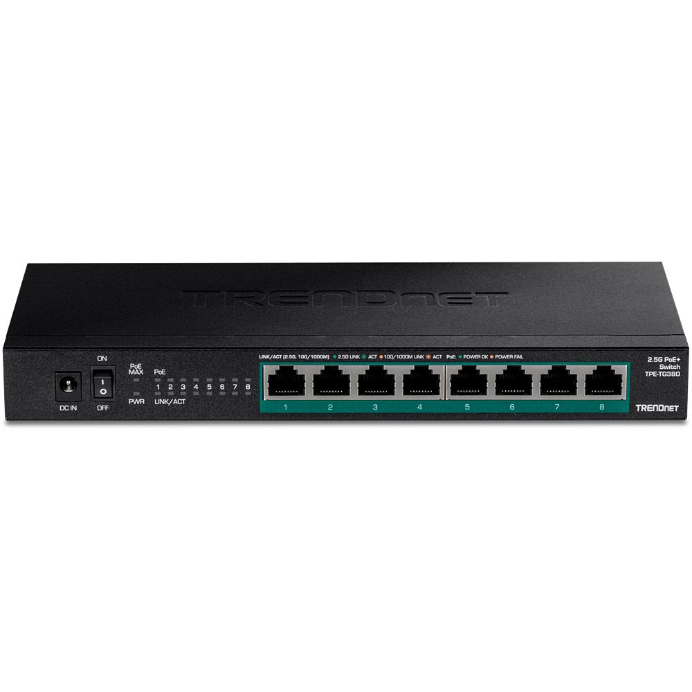 2.5G PoE Switches – 8-Port Unmanaged 2.5G PoE+ Switch