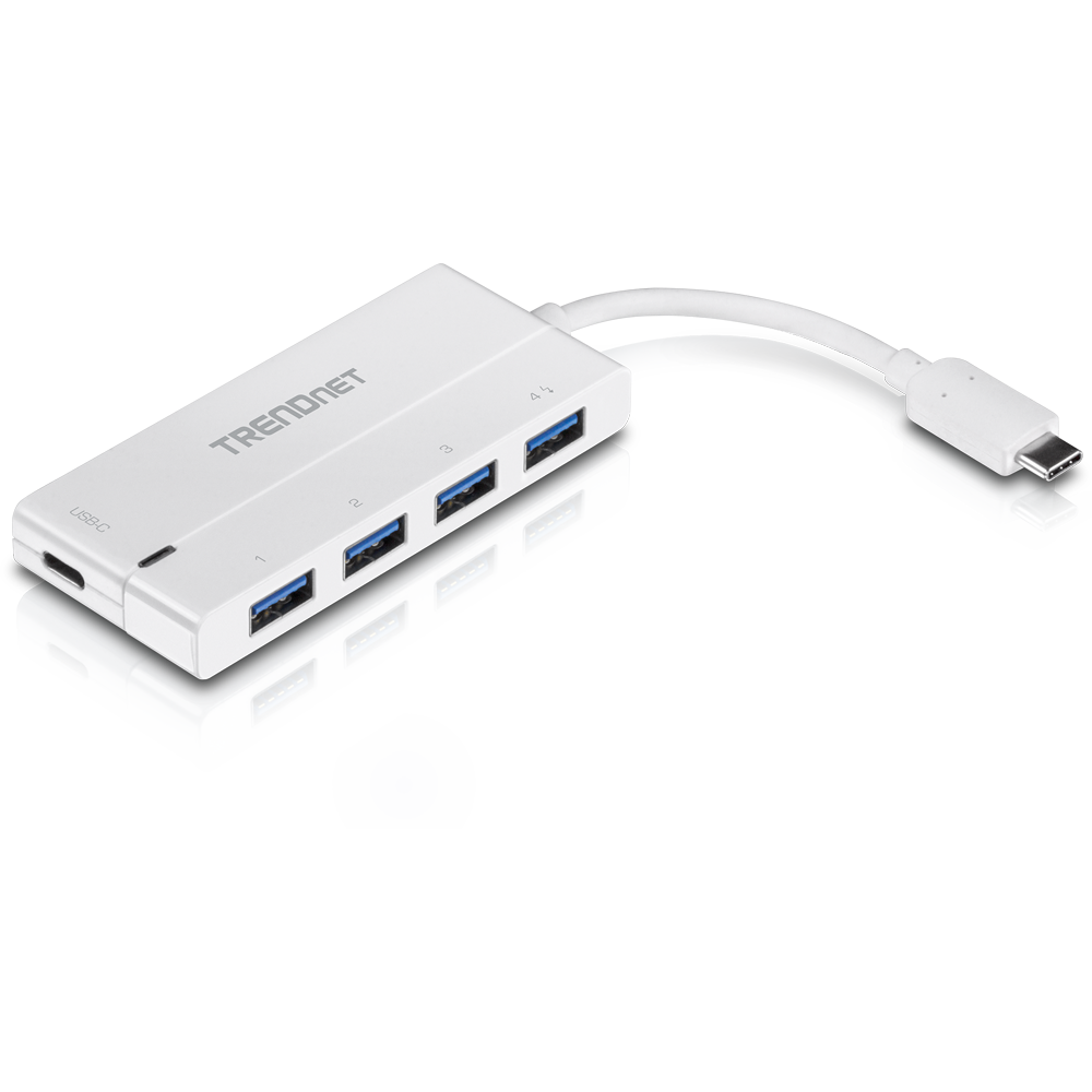 USB-C to 4-Port USB 3.0 Hub with Power Delivery - USB-C Hub