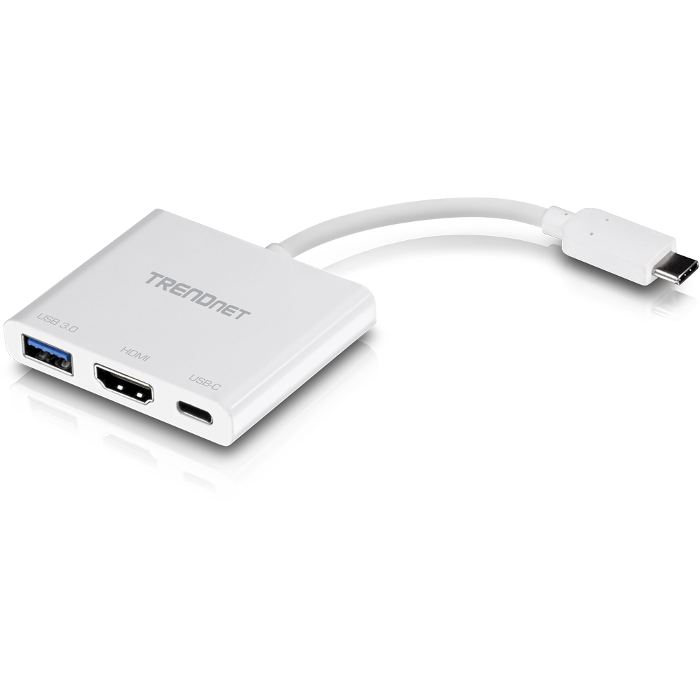 Adaptador de USB-C a HDMI con suministro de potencia y puerto USB 3.0 -  TRENDnet TUC-HDMI3
