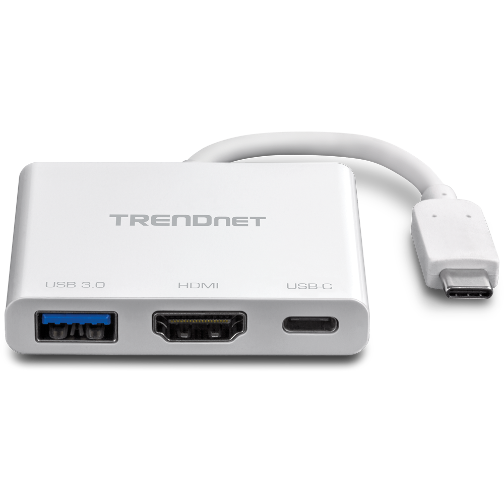 Kaap Televisie kijken Graag gedaan USB-C to HDMI with Power Delivery and USB 3.0 Port - USB-C Adapter -  TRENDnet TUC-HDMI3